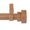 1" Bonnet Faux Wood Curtain Rod 160-240 inch - Chestnut view 4