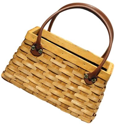 Cabilock 1pc Handwoven Storage Basket for Wedding Flower Arrangements Rustic Decorative Flowerpot and Fruit Basket Natural Khaki Color Multi-functional Home Organizer