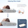 ZAMAT Contour Memory Foam Pillow for Neck Pain Relief, Adjustable Ergonomic Cervical Pillow for Sleeping, Orthopedic Neck Pillow with Washable Cover, Bed Pillows for Side, Back, Stomach Sleepers view 4