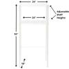 DormCo Suprima Adjustable Shelving - The Mini Shelf Supreme - White view 2