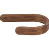 2 x Waveply Wood Curtain Holdbacks Plywood Drapery U Shaped Hook Tiebacks for Wall (Walnut) view 1