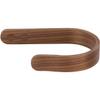2 x Waveply Wood Curtain Holdbacks Plywood Drapery U Shaped Hook Tiebacks for Wall (Walnut) view 2