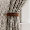 2 x Waveply Wood Curtain Holdbacks Plywood Drapery U Shaped Hook Tiebacks for Wall (Walnut) view 3