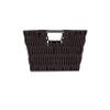 Simplify 3 Piece Set Woven Rattan Tote Baskets | Multi-Size | Handles | Storage & Organization | Toys | Bathroom Accessories | Home | Office | Dorm | Playroom | Closet | Chocolate view 4