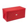 Simplify 96 Ornament Storage Box | Dimensions: 37.5"x 19"x 17.75" | Holds 96 Ornaments | Stackable | Easy Carry Handles | Red | Christmas Storage view 1
