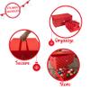 Simplify 96 Ornament Storage Box | Dimensions: 37.5"x 19"x 17.75" | Holds 96 Ornaments | Stackable | Easy Carry Handles | Red | Christmas Storage view 3