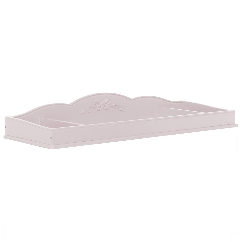 Evolur Aurora Change Tray I Lasting Quality I Intricate Ribbon Bow Scrollwork, Dusty Rose