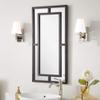 Signature Hardware 450582 Austi Decorative Iron Vanity Mirror - Black Powder Coat view 1