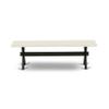 East West Furniture XB626 X-Style Modern Dining Table Bench with Wood Seat, 60x15x18 Inch, Multi-Color view 3