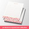 Jot & Mark Recipe Card Paper Full Page 8.5x11 with Crystal Clear Page Protectors for 3 Ring Binder, 30 Count (Strawberry Wilds) - Recipe Cards view 3