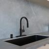 Dishwasher Air Gap Kit - Solid Brass Dishwasher Cover in Matte Black Finish - Dishwasher Air Gap Kit with Skirted Sink Overflow Cover - 1.8 inches x 1.8 inches x 9 inches, Design House 557702 view 4