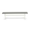 East West Furniture XB096 X-Style Modern Dining Room Bench with Wooden Seat, 60x15x18 Inch, Multi-Color view 2