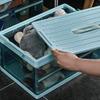 Cabilock 1pc Transparent Foldable Clothes Storage Box Creative Trunk Organizer for Home Car Capacity Container for Clothes Books and view 2