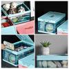 Cabilock 1pc Transparent Foldable Clothes Storage Box Creative Trunk Organizer for Home Car Capacity Container for Clothes Books and view 4