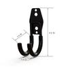 Ironing Board Hanger Wall Mount,for Laundry Rooms, Utility Rooms, Closetssaving, No Ironing Board, 2-Pcs,Wall Mount Double Hook,Heavy Duty Steel Garage Storage Utility Hooks with Anti-Slip Coating view 2