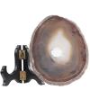 Amogeeli Natural Geode Agate Crystal for Office Home Decor, Prints Arts Decorative Stone with Stand view 2