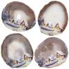 Amogeeli Natural Geode Agate Crystal for Office Home Decor, Prints Arts Decorative Stone with Stand view 3