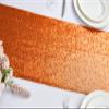 2PCS 12x72 Inch Sequin Table Runner Orange Glitter Table Runner for Party, Wedding, Bridal Baby Shower, Event Decorations2PCS, 12x72 Inch, Orange view 2