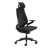 Steelcase Gesture Office Chair with Head Rest - Ergonomic Work Chair with Wheels for Carpet - Comfortable Office Chair - Intuitive-to-Adjust Chairs for Desk - 360-Degree Arms - Licorice Fabric view 1