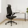 Steelcase Gesture Office Chair with Head Rest - Ergonomic Work Chair with Wheels for Carpet - Comfortable Office Chair - Intuitive-to-Adjust Chairs for Desk - 360-Degree Arms - Licorice Fabric view 2