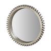 HomeRoots 44" Round Silver Wood Frame Wall Mirror view 1