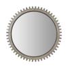 HomeRoots 44" Round Silver Wood Frame Wall Mirror view 2