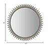 HomeRoots 44" Round Silver Wood Frame Wall Mirror view 4