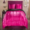 Amuze Bedding Luxurious Super Soft & Silky Satin Warm(1 PC Comforter,Hot Pink, Full/Queen) Premium Quality 500 GSM view 1
