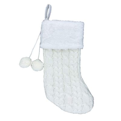 DUO ER Christmas Stockings Knitted New Year Gift Bag Xmas Stockings Tree Ornaments Holiday Home Party Decor Kids Candy Bag Snowman Deer Pocket (Color : C)