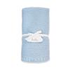 Katie Loxton Childrens Little 27.5 x 19.5 All Cotton Knit Throw Blanket in Blue view 2