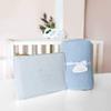 Katie Loxton Childrens Little 27.5 x 19.5 All Cotton Knit Throw Blanket in Blue view 4