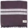 Bersuse 100% Cotton Cascais Terry Peshtemal Turkish Towel Bath Towel Beach Towel Lighweight Quickdry Absorbent - 35x67 Inches, Anthracite (Set of 3) view 4