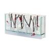 Contemporary Home Living Set 4 White and Red Reindeer Dcor with Lights 9.5" view 1