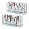 Contemporary Home Living Set 4 White and Red Reindeer Dcor with Lights 9.5" view 2