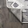 JONATHAN Y Neutral Diamond Kilim Indoor Outdoor Area Rug 4X6 Gray/White/Black, Sumak High-Low Pile for Backyard, Patio, Porch, Easy-Cleaning, High Traffic, Pet-Friendly, Non-Shedding (SBH107B-4) view 4