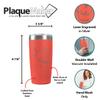 PlaqueMaker Personalized 20-oz Nurse, Doctor, Veterinarian or Medical Professional Tumbler - Add A Name Within The Stethoscope to Make it Special to the Recipient. (Coral) view 4