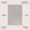JONATHAN Y Mini-Diamond Trellis Indoor Outdoor Area Rug 3X5 White/Black, Rabat High-Low Pile for Backyard, Patio, Porch, Easy-Cleaning, High Traffic, Pet-Friendly, Non-Shedding (SBH101B-3) view 2