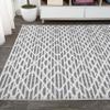JONATHAN Y Moroccan Diamond Indoor Outdoor Area Rug 4X6 Black/Ivory, Ararat High-Low Pile Modern for Backyard, Patio, Porch, Easy-Cleaning, High Traffic, Pet-Friendly, Non-Shedding (SBH105B-4) view 4