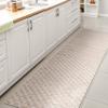 JONATHAN Y Mini-Diamond Trellis Indoor Outdoor Runner Rug 2X10 Beige, Rabat High-Low Pile for Backyard, Patio, Porch, Easy-Cleaning, High Traffic, Pet-Friendly, Non-Shedding (SBH101A-210)