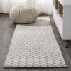 JONATHAN Y Mini-Diamond Trellis Indoor Outdoor Runner Rug 2X10 Beige, Rabat High-Low Pile for Backyard, Patio, Porch, Easy-Cleaning, High Traffic, Pet-Friendly, Non-Shedding (SBH101A-210) view 3
