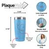 PlaqueMaker Personalized 20-oz Nurse, Doctor, Veterinarian or Medical Professional Tumbler - Add A Name Within The Stethoscope to Make it Special to the Recipient. (Light Blue) view 3