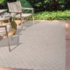 JONATHAN Y Mini-Diamond Trellis Indoor Outdoor Area Rug 3X5 Beige, Rabat High-Low Pile for Backyard, Patio, Porch, Easy-Cleaning, High Traffic, Pet-Friendly, Non-Shedding (SBH101A-3) view 3