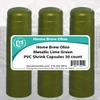 Home Brew Ohio Metallic Lime Green PVC Shrink Capsules 30 count view 2