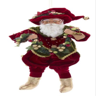 By Kurt Adler 12" Kringle Elegant Elf Hanging Ornament with Garland