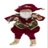 By Kurt Adler 12" Kringle Elegant Elf Hanging Ornament with Garland view 1