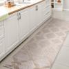 JONATHAN Y Ogee Trellis Tone-on-Tone Indoor Outdoor Runner Rug 2X10 Beige/Gray, Duwun High-Low Pile for Backyard, Patio, Porch, Easy-Cleaning, High Traffic, Pet-Friendly, Non-Shedding SBH108A-210 view 1