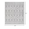 JONATHAN Y Mediterranean Tile Indoor Outdoor Area Rug 3X5 White/Black, Citta High-Low Pile for Backyard, Patio, Porch, Easy-Cleaning, High Traffic, Pet-Friendly, Non-Shedding (SBH102B-3) view 2