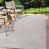 JONATHAN Y Art Deco Geometric Indoor Outdoor Area Rug 3X5 Beige, Jordan High-Low Pile for Backyard, Patio, Porch, Easy-Cleaning, High Traffic, Pet-Friendly, Non-Shedding (SBH103B-3) view 3