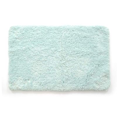 BetterBeds 21 x 34 in. Ultra Plush Polyester Shaggy Bath Mat - Aqua
