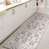 JONATHAN Y Mediterranean Tile Indoor Outdoor Runner Rug 2X8 White/Black, Citta High-Low Pile for Backyard, Patio, Porch, Easy-Cleaning, High Traffic, Pet-Friendly, Non-Shedding (SBH102B-28) view 1